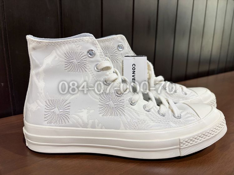 รองเท้าผ้าใบ ผ้าใบ UK 7 | EU 40 2/3 | US 8.5 ขาว Converse Chuck 70 Floral ใหม่ป้ายห้อย ยังไม่เคยใส่
