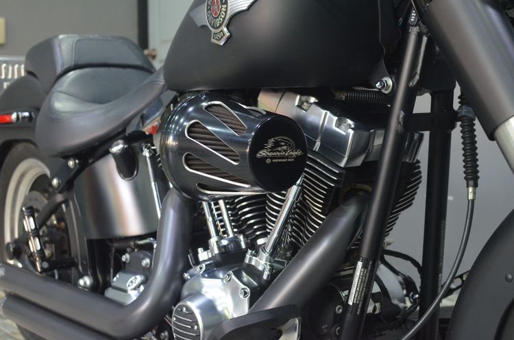 Harley Fat Boy Lo ปี 2014 สีดำ Black Denim รูปที่ 16