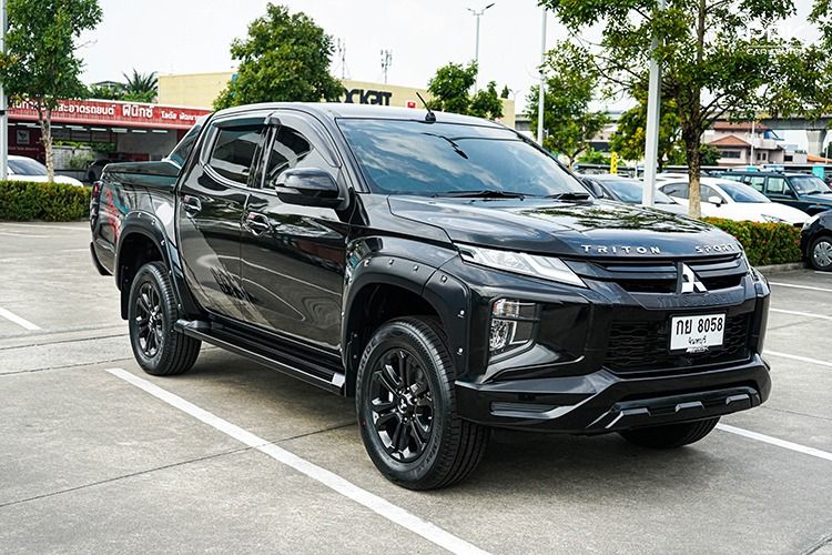 Mitsubishi Triton 2022 All New Double Cab 2.4 GT Plus ATHLETE Pickup ดีเซล ไม่ติดแก๊ส เกียร์อัตโนมัติ ดำ รูปที่ 3