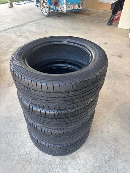 1ชุดยาง195 55 15ปี20ปลายปีดอกเต็มไม่ปะไม่บวม รูปที่ 8