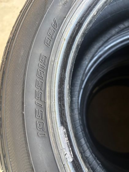 1ชุดยาง195 55 15ปี20ปลายปีดอกเต็มไม่ปะไม่บวม รูปที่ 4