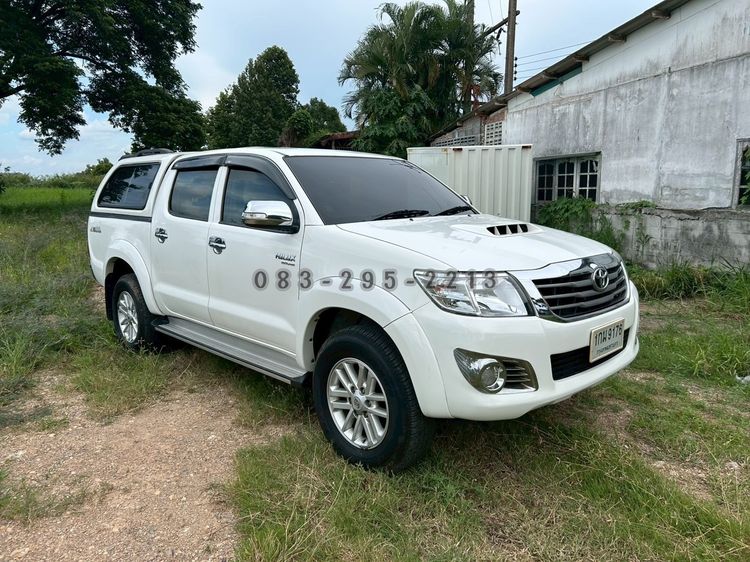 Toyota Hilux Vigo Champ 2012 Double Cab 2.5 E VNT Prerunner Pickup ดีเซล ไม่ติดแก๊ส เกียร์อัตโนมัติ ขาว รูปที่ 2