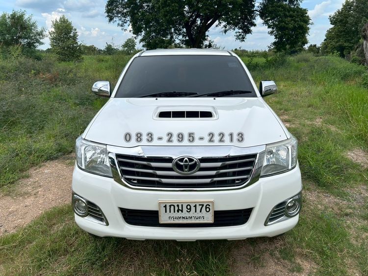 Toyota Hilux Vigo Champ 2012 Double Cab 2.5 E VNT Prerunner Pickup ดีเซล ไม่ติดแก๊ส เกียร์อัตโนมัติ ขาว รูปที่ 3