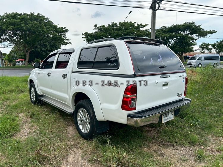 Toyota Hilux Vigo Champ 2012 Double Cab 2.5 E VNT Prerunner Pickup ดีเซล ไม่ติดแก๊ส เกียร์อัตโนมัติ ขาว รูปที่ 4