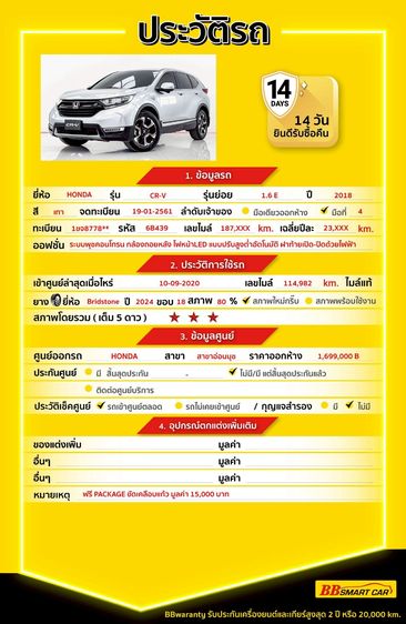 Honda CR-V 2018 1.6 EL 4WD Utility-car ดีเซล ไม่ติดแก๊ส เกียร์อัตโนมัติ เทา รูปที่ 2