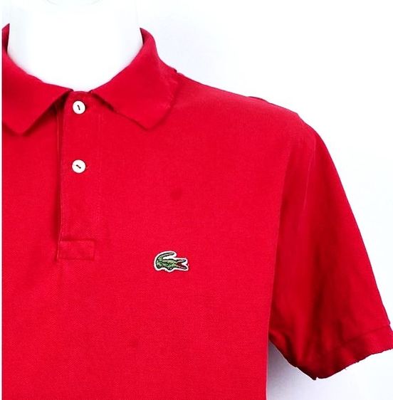 LACOSTE Classic-Fit Men’s Polo Shirt Red รูปที่ 5