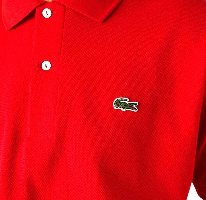 LACOSTE Classic-Fit Men’s Polo Shirt Red รูปที่ 3