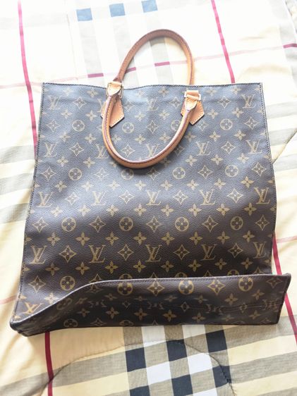 หนังแท้ ชาย น้ำตาล กระเป๋าทรง Tote Louis Vuitton