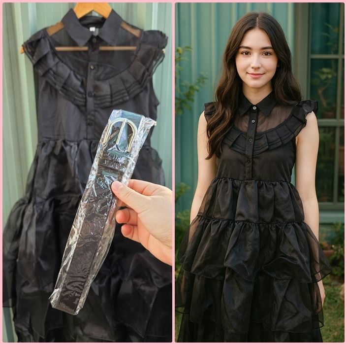 เดรสดำ คอสเพลย์ฮาโลวีน รูปที่ 12