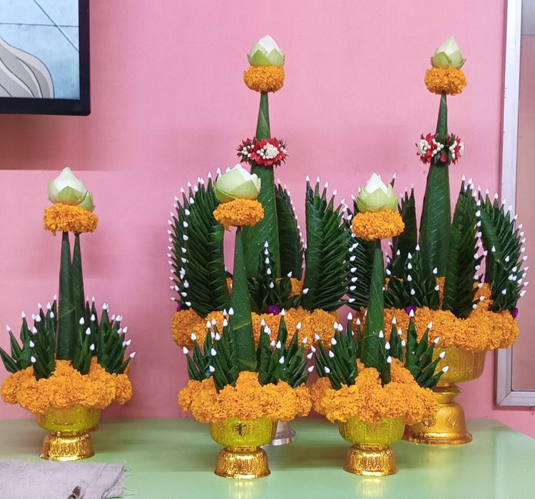 รับทำบายศรีผ้า บายศรีสด สั่งล่วงหน้า รูปที่ 12