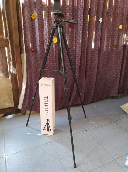 ขาตั้งกล้องแบบสามขา ขาตั้งโทรศัพท์ พับเก็บได้