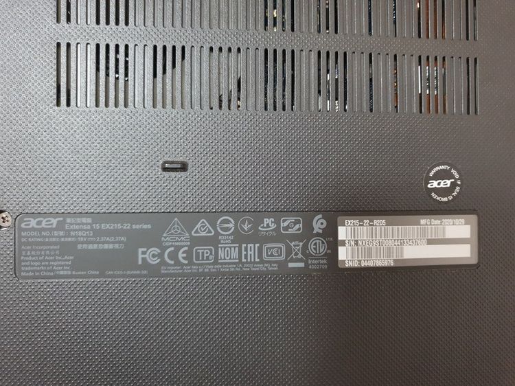 โน๊ตบุุ๊ค ACER Extensa15 สวยใหม่ รูปที่ 4