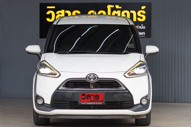 Toyota Sienta 2017 1.5 V Utility-car เบนซิน ไม่ติดแก๊ส เกียร์อัตโนมัติ ขาว รูปที่ 2