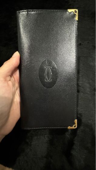 Cartier Leather Black Wallet คาร์เทีย กระเป๋าสตางค์หนัง รูปที่ 2