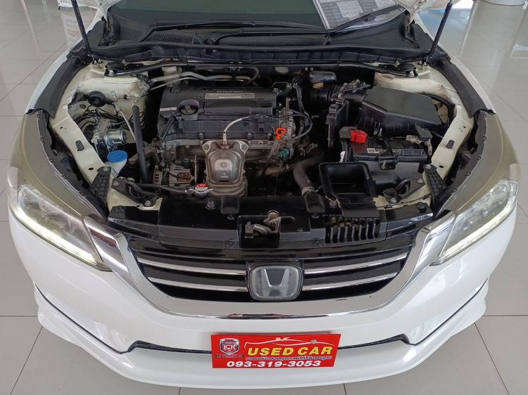 Honda Accord 2014 2.4 Tech Sedan เบนซิน ไม่ติดแก๊ส เกียร์อัตโนมัติ ขาว รูปที่ 4