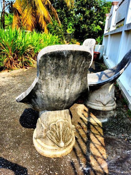 เก้าอี้สนาม ชุดเก้าอี้ม้าหินโบราณ