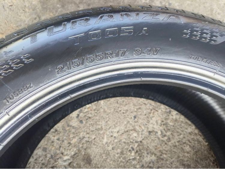ยาง Bridgestone t005a 215 55 17 ปี 25 ชุดละ 6,000 บาทครับ รูปที่ 12