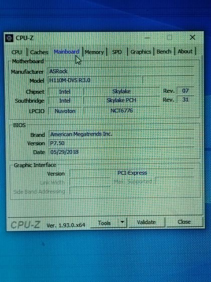 i3-6098p ๑3.60ghz 2c 4t การ์ดจอในตัวhd510 ๑ 350mhz พร้อม ASROCKรุ่น 110m-dvs ซิ้งลม แผ่นปิดหลัง  มีเก็บปลายทาง รูปที่ 7