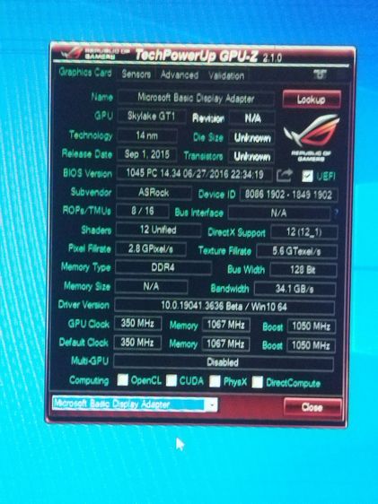 i3-6098p ๑3.60ghz 2c 4t การ์ดจอในตัวhd510 ๑ 350mhz พร้อม ASROCKรุ่น 110m-dvs ซิ้งลม แผ่นปิดหลัง  มีเก็บปลายทาง รูปที่ 10