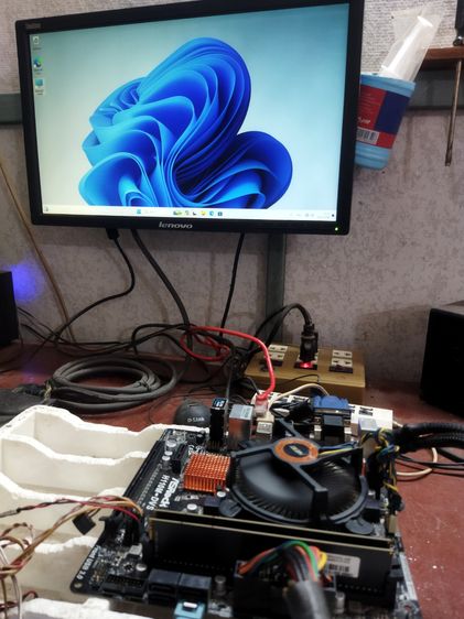 i3-6098p ๑3.60ghz 2c 4t การ์ดจอในตัวhd510 ๑ 350mhz พร้อม ASROCKรุ่น 110m-dvs ซิ้งลม แผ่นปิดหลัง  มีเก็บปลายทาง รูปที่ 14