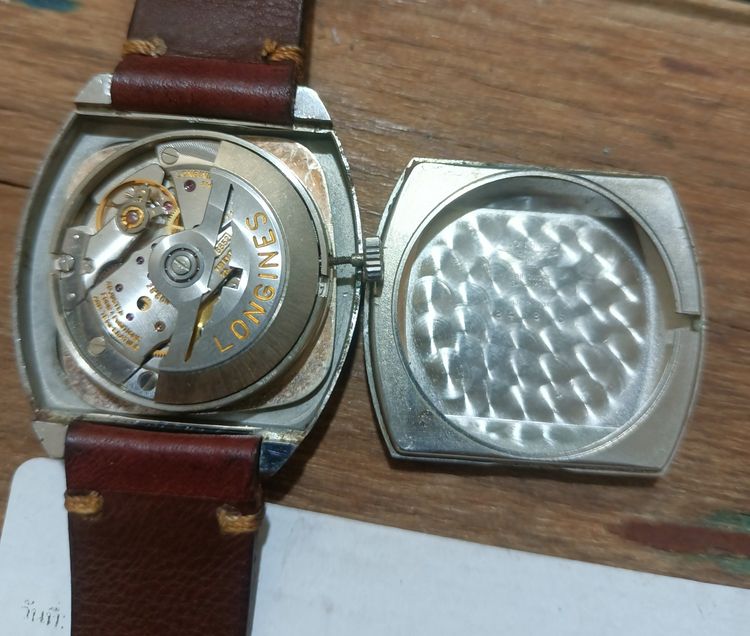 Vintage Longines Flagship HF  Automatic 8418 3  Men made swiss  from 1970s ออโต 35×38มม. ทรงถังเบียร์คลาสสิค แท้ทั้งหน้า เรือน มะยม หัวสาย รูปที่ 3