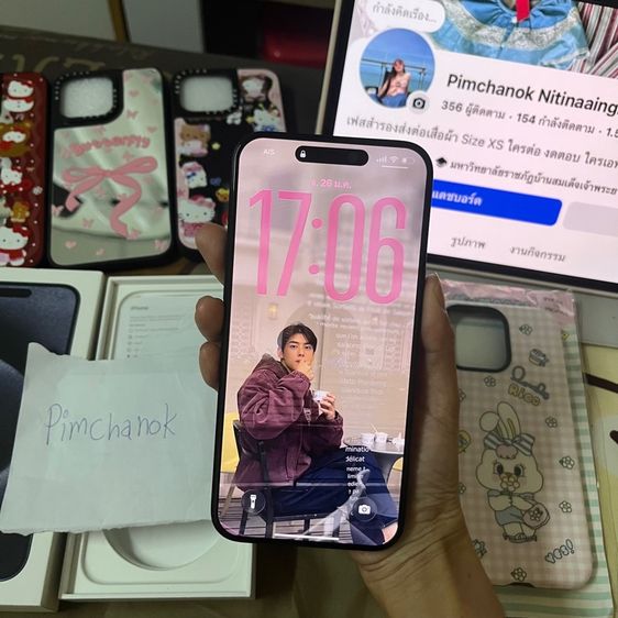 ส่งต่อ IPhone 15 Pro Max blue titanium 256Gb สภาพใหม่ ใช้ถนอม ไม่มีรอยเลยค่ะ แถมเคสน่ารักๆให้หมดเลย ไอโฟน 15 pm รูปที่ 3