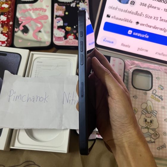 ส่งต่อ IPhone 15 Pro Max blue titanium 256Gb สภาพใหม่ ใช้ถนอม ไม่มีรอยเลยค่ะ แถมเคสน่ารักๆให้หมดเลย ไอโฟน 15 pm รูปที่ 5