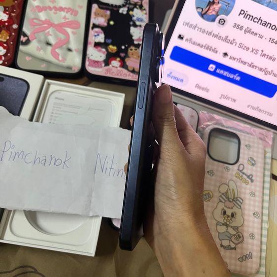 ส่งต่อ IPhone 15 Pro Max blue titanium 256Gb สภาพใหม่ ใช้ถนอม ไม่มีรอยเลยค่ะ แถมเคสน่ารักๆให้หมดเลย ไอโฟน 15 pm รูปที่ 4