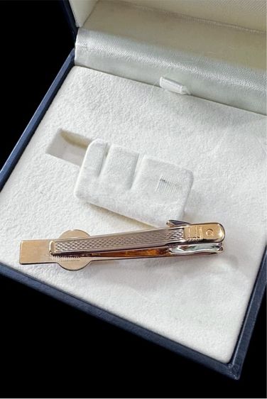 คลิปหนีบเนคไท dunhill ชุบทองและหินอ่อนสีเทา รูปที่ 2