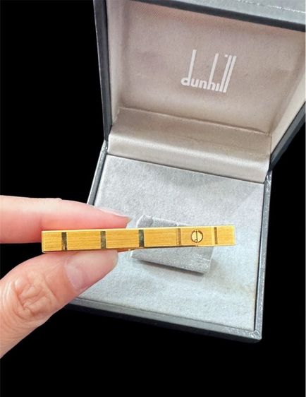 Tie Clip dunhill with box Gold Plated Made in Germany รูปที่ 4