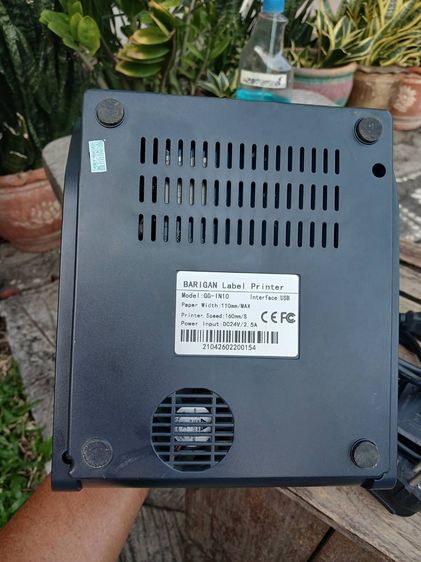 เครื่องพิมพ์สลาก Barigan Model GG-IN10 แบบความร้อน สำหรับพิมพ์สติ๊กเกอร์ บาร์โค๊ด คิวอาร์โค๊ด รูปที่ 3