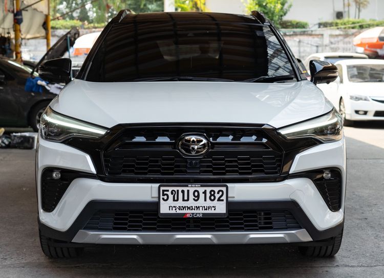 Toyota Corolla Cross 2022 1.8 Hybrid Premium Safety GR Sport Utility-car ไฮบริด ไม่ติดแก๊ส เกียร์อัตโนมัติ ขาว