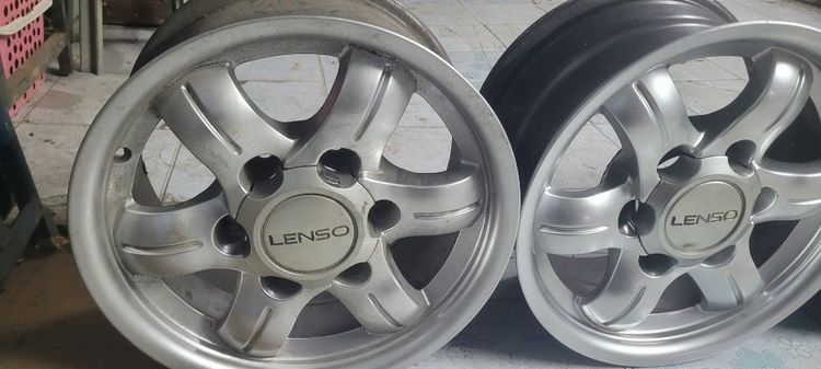 ล้อแม็กแท้ lenso ขอบ15กว้าง7.5นิ้วของเก่าเก็บสภาพพร้อมใช้งาน 4  วงราคา 8000 บาท ต่อรองได้ รูปที่ 8
