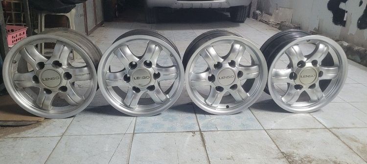 ล้อแม็กแท้ lenso ขอบ15กว้าง7.5นิ้วของเก่าเก็บสภาพพร้อมใช้งาน 4  วงราคา 8000 บาท ต่อรองได้ รูปที่ 5