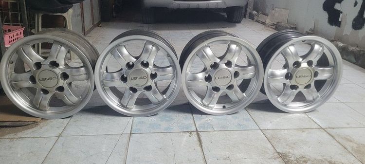 ล้อแม็กแท้ lenso ขอบ15กว้าง7.5นิ้วของเก่าเก็บสภาพพร้อมใช้งาน 4  วงราคา 8000 บาท ต่อรองได้ รูปที่ 6