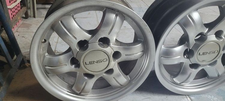 ล้อแม็กแท้ lenso ขอบ15กว้าง7.5นิ้วของเก่าเก็บสภาพพร้อมใช้งาน 4  วงราคา 8000 บาท ต่อรองได้ รูปที่ 7