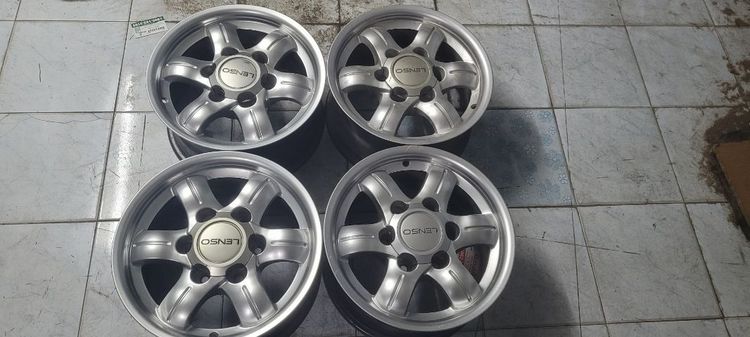 ล้อแม็กแท้ lenso ขอบ15กว้าง7.5นิ้วของเก่าเก็บสภาพพร้อมใช้งาน 4  วงราคา 8000 บาท ต่อรองได้ รูปที่ 9