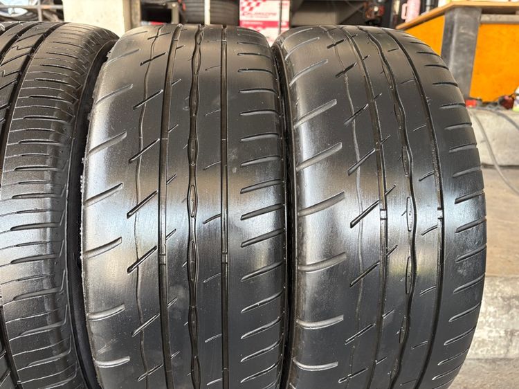 ล้อแม็กขอบ17 5รู100 กว้าง7.5 ออฟ38 มีรอยตามการใช้งาน พร้อมยาง225-45-17 ปี23x2 22x2 ปีแท้ รูปที่ 8