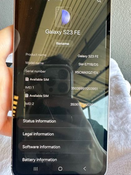 Samsung S23fe สภาพตามใช้งานให้พนักงานใช้ รูปที่ 12