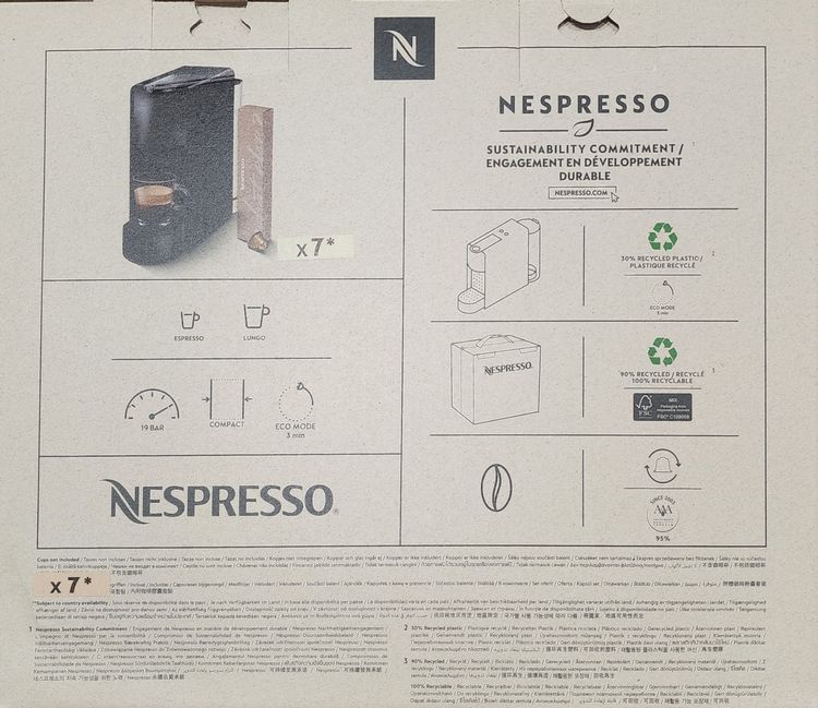 🔥 ขายเครื่องชงกาแฟแคปซูล NESPRESSO ESSENZA MINI (สีดำ) 🔥 รูปที่ 2