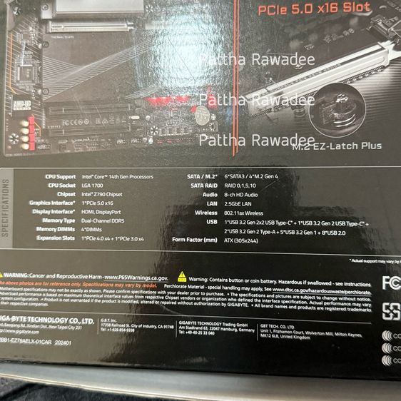 Mainboard – GIGABYTE Z790 AORUS ELITE AX (REV 1.1) รูปที่ 8
