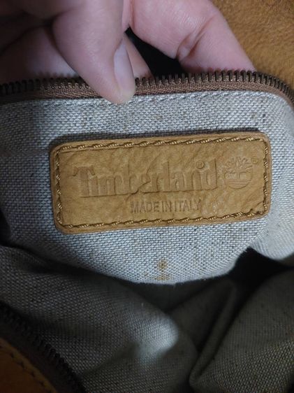 กระเป๋าหนังนูบัคสีน้ำตาลอ่อนสะพายข้าง Timberland Made in Italy งานหนังสวยหนานิ่ม สายสะพายฟรีไซต์ปรับยาวได้อีกผ้าผสมหนังหนาทน รูปที่ 12