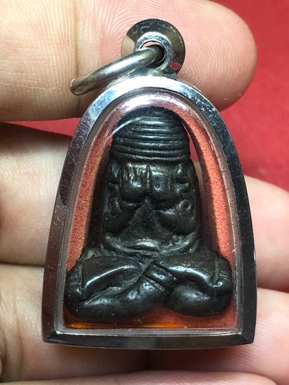 พระปิดตาหัวบายศรีสัมริดเงิน