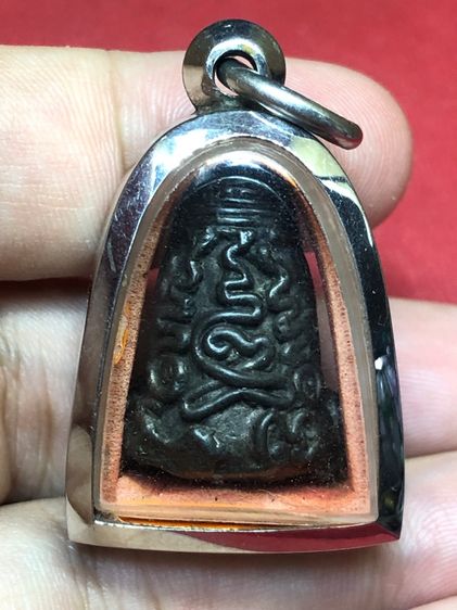 พระปิดตาหัวบายศรีสัมริดเงิน รูปที่ 2