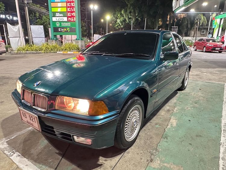 BMW Series 3 1996 318i Sedan เบนซิน ไม่ติดแก๊ส เกียร์ธรรมดา เขียว รูปที่ 3