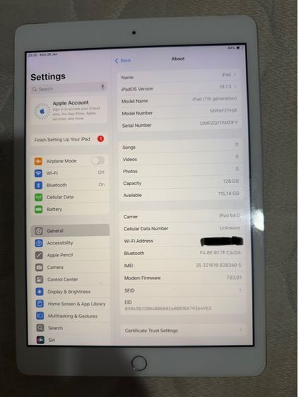 Ipad gen7 cellular 128gb รูปที่ 2
