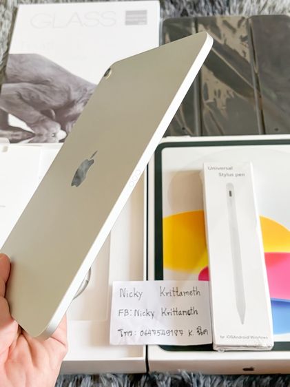 iPad Gen11 WiFi 128 GB Silver มือ1 ประกันเดิน1วัน แกะซีลแค่เช็ค(แถมปากกา,เคส,ฟิล์ม) ประกันถึง 20มค70 รูปที่ 5