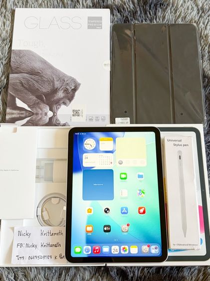 Apple iPad Gen11 WiFi 128 GB Silver มือ1 ประกันเดิน1วัน แกะซีลแค่เช็ค(แถมปากกา,เคส,ฟิล์ม) ประกันถึง 20มค70