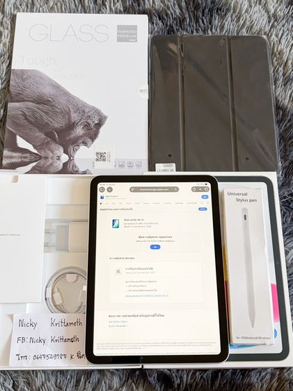 iPad Gen11 WiFi 128 GB Silver มือ1 ประกันเดิน1วัน แกะซีลแค่เช็ค(แถมปากกา,เคส,ฟิล์ม) ประกันถึง 20มค70 รูปที่ 4