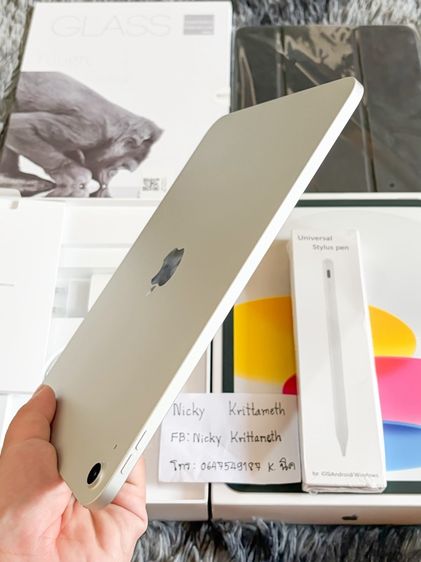 iPad Gen11 WiFi 128 GB Silver มือ1 ประกันเดิน1วัน แกะซีลแค่เช็ค(แถมปากกา,เคส,ฟิล์ม) ประกันถึง 20มค70 รูปที่ 7